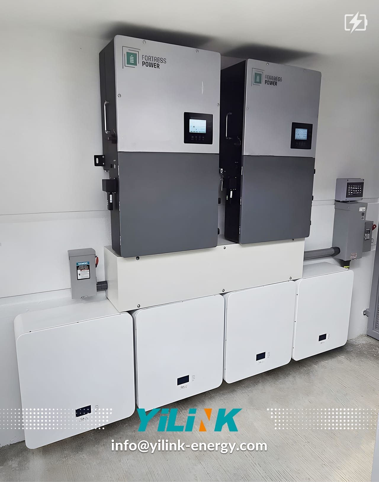 40 kWh backup installation using Yilink batteries