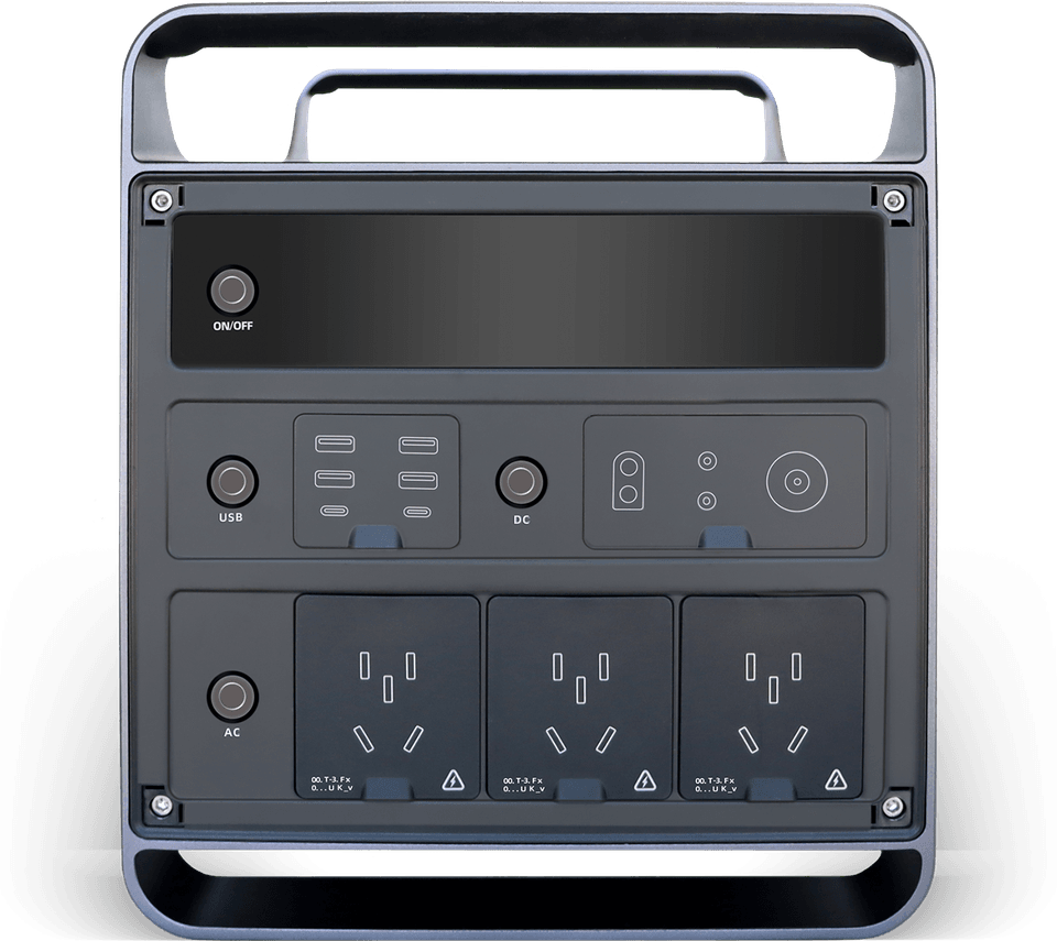 Yilink M2000 portable power station, three-quarter view